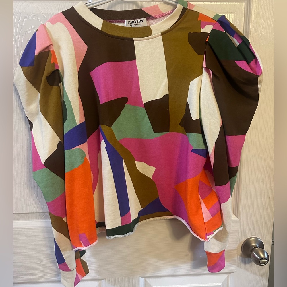 CROSBY by Mollie Burch Pink and Orange top